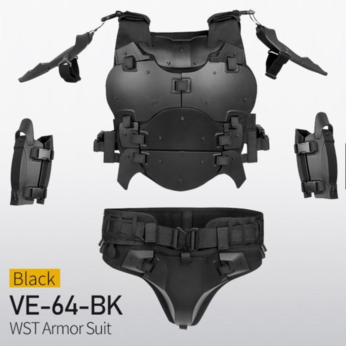 WOSPORT King Kong Protective Gear Set (Black). - Airsoftshop