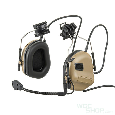 WoSport Tactical Electronic Headset ( Helmet Rail Mount, Tan ) - WGC Shop