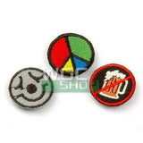 ACTION Patch Set ( Grey Clown, Piece Sign, No Beer ) ACTION-P-PS71SEP - WGC Shop