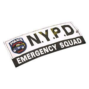 GUARDER 14.5 x 6.5cm Patch ( NYPD, White ) - WGC Shop