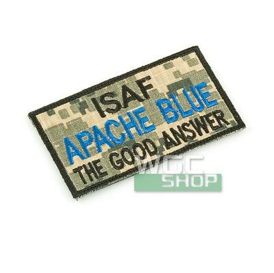KING ARMS ISAF Apache Blue Embroidery Patch - ACU - WGC Shop