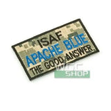 KING ARMS ISAF Apache Blue Embroidery Patch - ACU KA-ACC-6043ACU - WGC Shop
