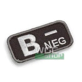 MIL - SPEC MONKEY Patch - Blood Type B - ( SWAT ) MSM-P-080BNSWAT - WGC Shop