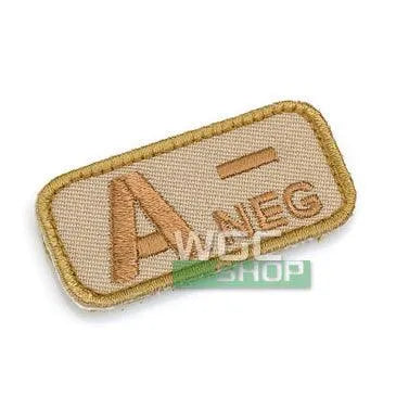 MIL-SPEC MONKEY Patch - Blood Type A- ( Desert ) - WGC Shop