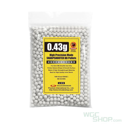 No Restock Date - GUARDER High Precision 0.43g BB Bullets ( 1000 Pellets ) - WGC Shop