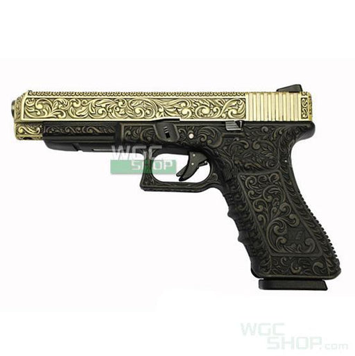 ( Longer Restock Time ) WE Carved Patterns G34 GBB Airsoft ( Bronze ) - WGC Shop